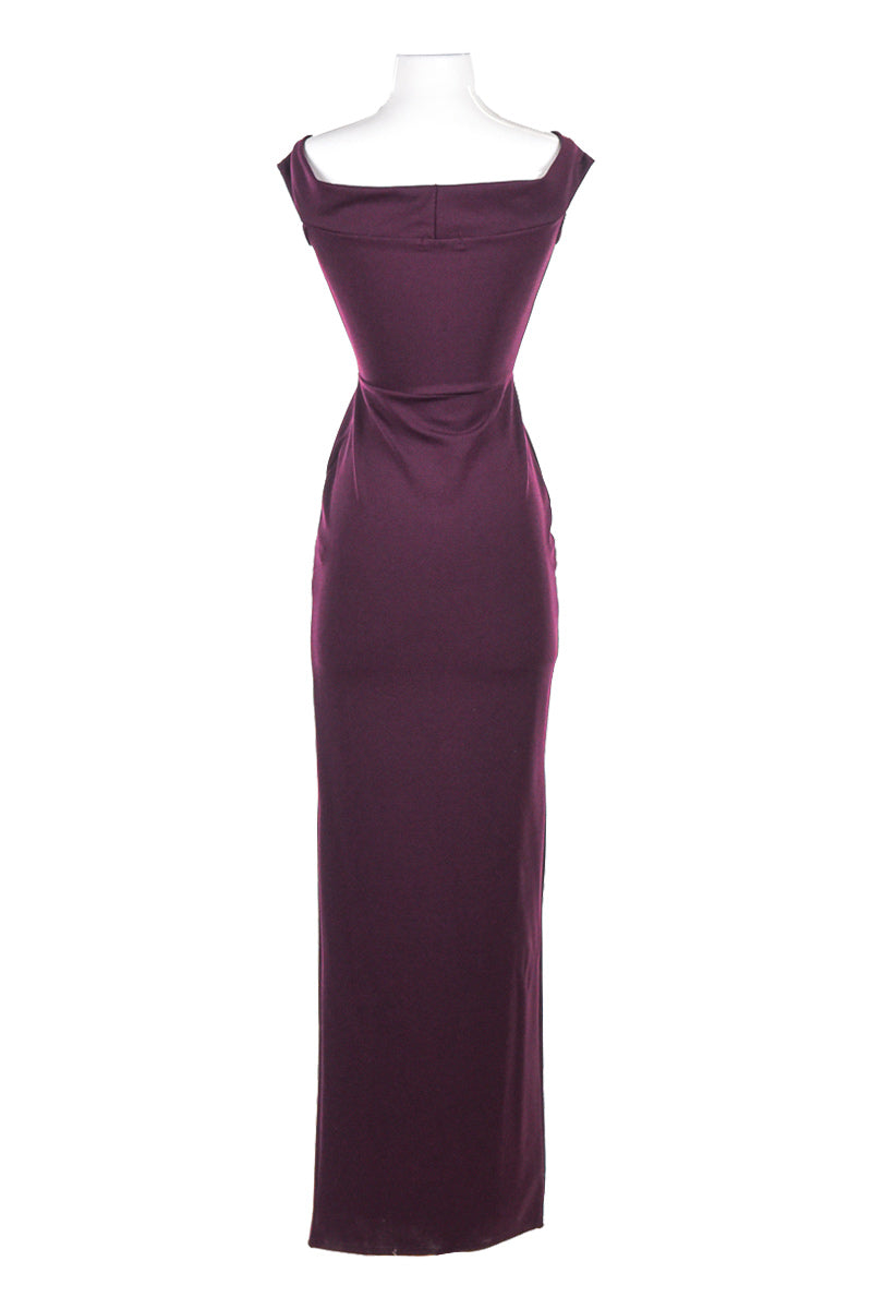 boohoo mermaid dress boohoo Women's Satin & Lace Strappy Halterneck Maxi Slip Dress in Lilac | Size: 2